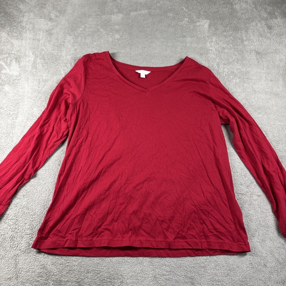 NWT Charter Club Intimates Plus Size Mix-it Pajamas Top red Size 2X